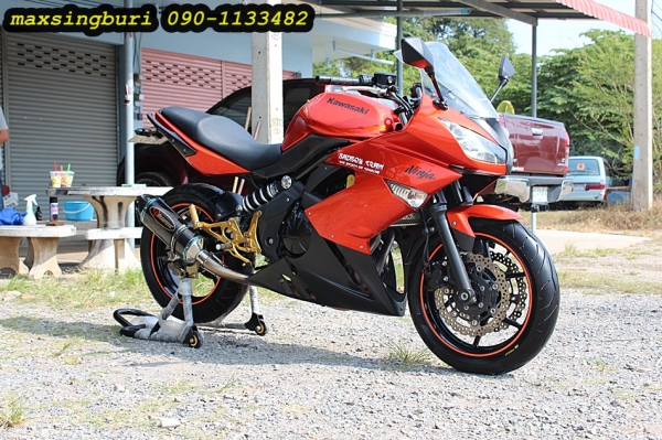 แม็กสิงห์บุรี//KAWASAKI NINJA ER6F 650CC ปี2009 ABS สภาพดี มีของแต่ง ถูกๆ 165000 ด่วน