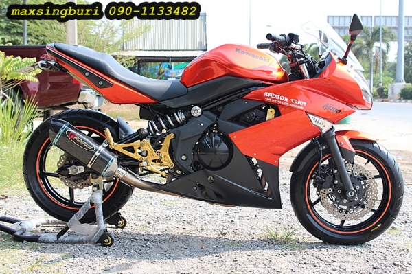 แม็กสิงห์บุรี//KAWASAKI NINJA ER6F 650CC ปี2009 ABS สภาพดี มีของแต่ง ถูกๆ 165000 ด่วน