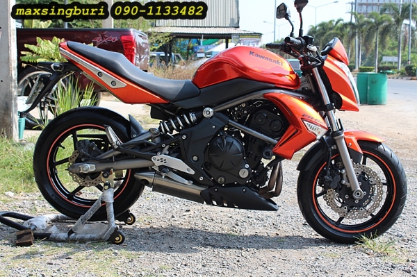 แม็กสิงห์บุรี//KAWASAKI ER6N 650CC ปี09 สภาพสวยเดิมๆ ทะเบียนพร้อมโอน 165000 ด่วน