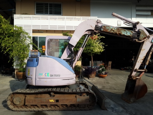 ขาย รถขุด SUMITOMO รุ่น SH75XU-2- แทร็กเหล็ก มือสองญี่ปุ่น