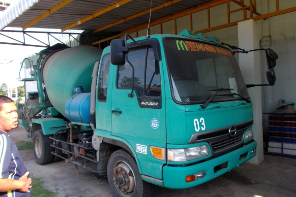 ขายด่วนรถ6ล้อโม่ปูน3.5คิวโม่ตรงคายาบ้าปั่มไดกิ้นเครือง220แรง