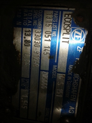 ขายเกียร์ ZF 16S151 + แท่น HINO 2 เพลา 2 ตอน 10/41 เบรคแห้ง