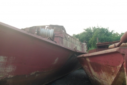 ขายด่วน เรือดูดทราย ท่อ 10 นิ้ว เครื่องยนต์ 2 ตัว