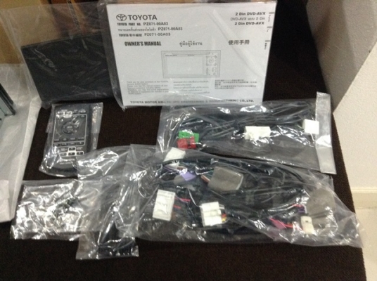 ขายเครื่องเล่น DVD 2DIN Toyota Accessories ของแท้ของใหม่พร้อมชุดติดตั้งสำหรับโตโยต้าค่ะ ขายเครื่องเล่น DVD 2DIN Toyota Accessories ของแท้ของใหม่พร้อมชุดติดตั้งสำหรับโตโยต้าค่ะ