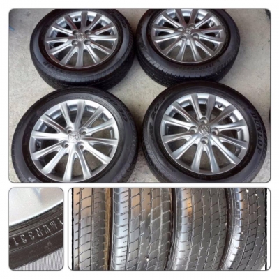 ขายล้อแม็กซ์15 Toyota New Vios 12ก้านรมดำ + ยางปี12 ราคา 9,900 บ.ถูก