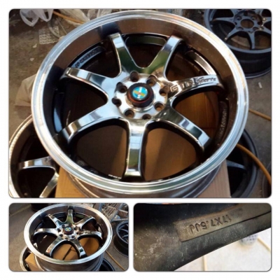 ขายแม็กมือ2 ขอบ17 GTR sport 4รู100/114 ราคา 7,300 บาทถูก
