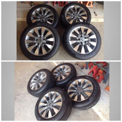 เเม็กHonda civic Fd ขอบ16 5รู114 พร้อมยาง