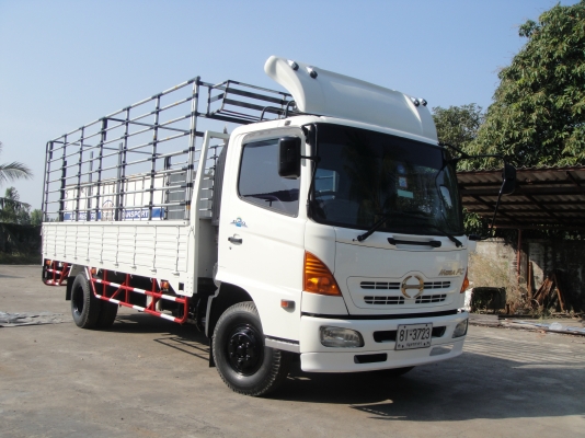 HINO FC4J ปี 2548 ยาว 5.50 เมตร กระบะคอกใหม่ ยาง 90\% รถสวย พร้อมใช้งาน