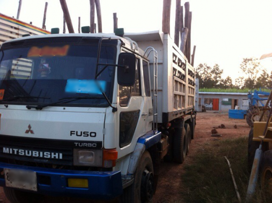 ขายรถบรรทุกสิบล้อดั๊มพ์ Mitsubishi EURO 1 เครื่อง 6D16 turbo inter กระบะโคราช มีระบบลากพ่วง