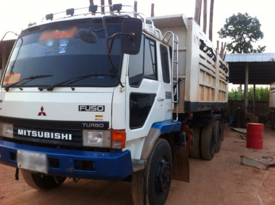 ขายรถบรรทุกสิบล้อดั๊มพ์ Mitsubishi EURO 1 เครื่อง 6D16 turbo inter กระบะโคราช มีระบบลากพ่วง