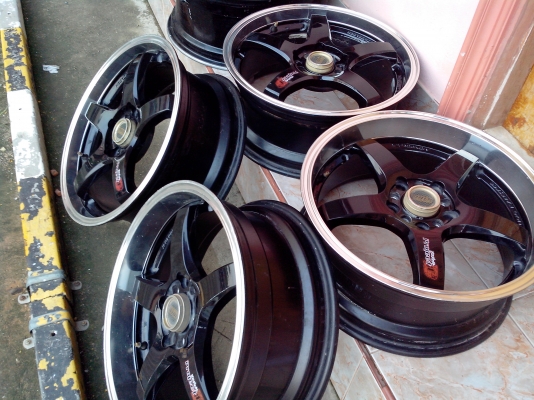 ขายแม็ก17/7/5รู114.3et35มือสองlanso สวยงาม