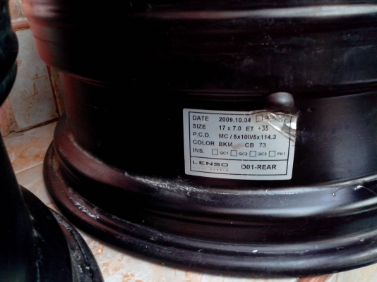 ขายแม็ก17/7/5รู114.3et35มือสองlanso สวยงาม