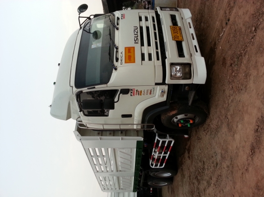 ต้องการขาย ISUZU 360HP ปี 53 ดั๊มแม่-ลูก คอกกะบะสามมิตร ลูก3เพลา