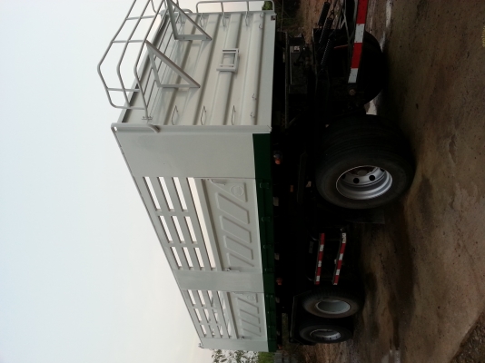 ต้องการขาย ISUZU 360HP ปี 53 ดั๊มแม่-ลูก คอกกะบะสามมิตร ลูก3เพลา