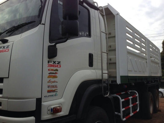 ต้องการขาย ISUZU 360HP ปี 53 ดั๊มแม่-ลูก คอกกะบะสามมิตร ลูก3เพลา