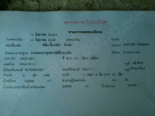 รถบรรทุก 10 ล้อดั๊มพ์ ยี่ห้อ MITSUBISHI รุ่น FN527