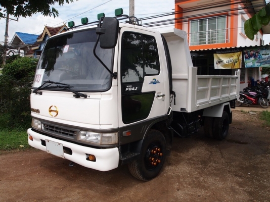 ขายรถบรรทุก6 ล้อ ดัมพ์ HINO  FB4J  เสมอทอง  เทอร์โบโรงงาน  ปี 45  ดัมพ์สามมิตร
