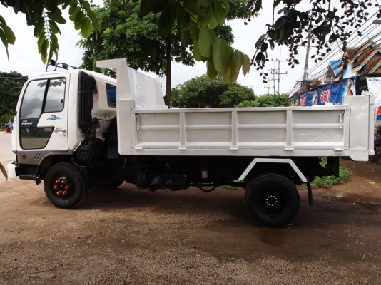 ขายรถบรรทุก6 ล้อ ดัมพ์ HINO  FB4J  เสมอทอง  เทอร์โบโรงงาน  ปี 45  ดัมพ์สามมิตร