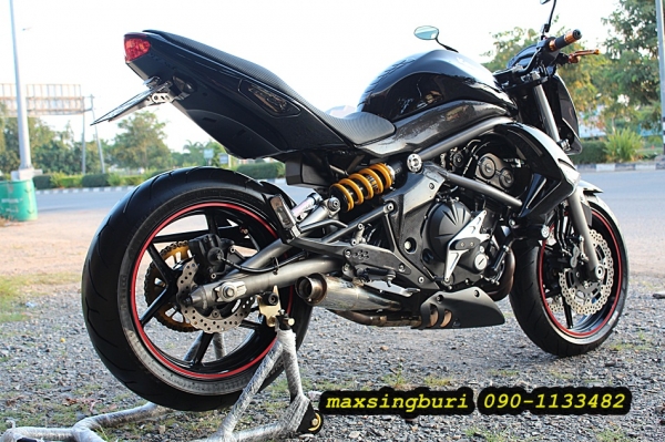 แม็กสิงห์บุรี//KAWASAKI ER6N 650 ปี2009 สภาพหล่อๆ แต่งเพียบ ล้อโตๆ ใหม่ๆ ทะเบียนพร้อม 169000