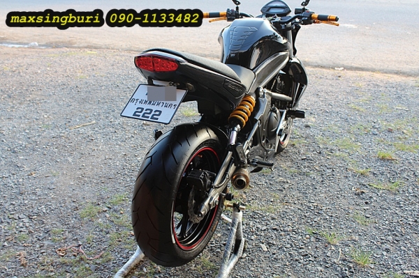 แม็กสิงห์บุรี//KAWASAKI ER6N 650 ปี2009 สภาพหล่อๆ แต่งเพียบ ล้อโตๆ ใหม่ๆ ทะเบียนพร้อม 169000