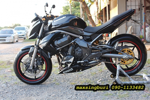 แม็กสิงห์บุรี//KAWASAKI ER6N 650 ปี2009 สภาพหล่อๆ แต่งเพียบ ล้อโตๆ ใหม่ๆ ทะเบียนพร้อม 169000