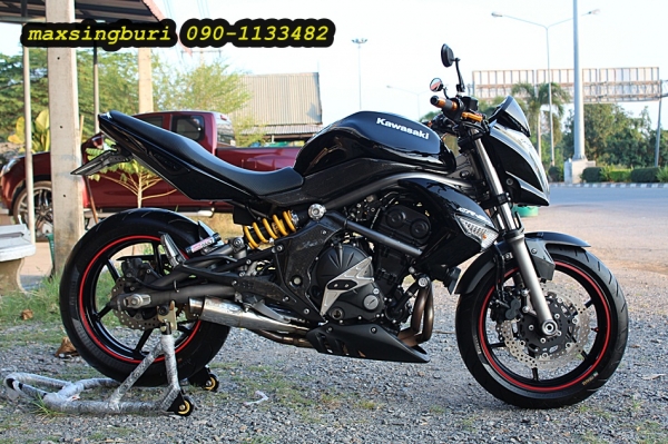 แม็กสิงห์บุรี//KAWASAKI ER6N 650 ปี2009 สภาพหล่อๆ แต่งเพียบ ล้อโตๆ ใหม่ๆ ทะเบียนพร้อม 169000