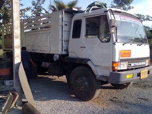 ขายสิบล้อFUSO TURBO TF-61XX ปี46 ดั้มสามมิตร พร้อมชุดลากพ่วง