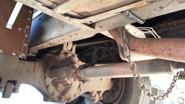 รถบรรทุก 10 ล้อ ยี่ห้อ HINO 168 แรงม้า ติดแก๊ส NGV 8 ถัง ลักษณะถังยืน