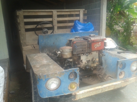 รถอีแต๋นสี่ล้อ เครื่องยนต์ ยันม่า  10.5  แรงม่า  พร้อมใช้