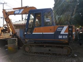 ขายรถขุด-ดัน KOBELCO  sk03 ( sk60 mark 2 ) ARMยาวพิเศษ รถเก่านอกสภาพพร้อมใช้งาน  มีเอกสารแจ้งจำหน่าย
