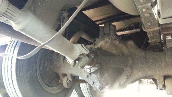 รถบรรทุก 10 ล้อ ยี่ห้อ HINO 168 แรงม้า  ติดแก๊ส NGV 8 ถัง ลักษณะถังยืน