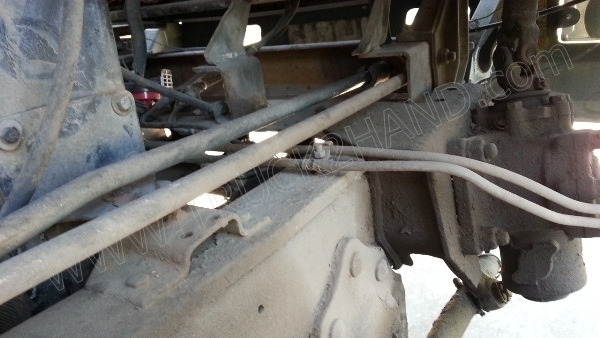 รถบรรทุก 10 ล้อ ยี่ห้อ HINO 168 แรงม้า  ติดแก๊ส NGV 8 ถัง ลักษณะถังยืน