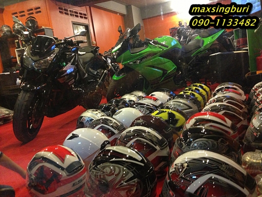 ร้านแม็กสิงห์บุรี จำหน่าย เสื้อ หมวก ถุงมือ แสตนตั้งรถ น้ำมันเครื่องคุณภาพ