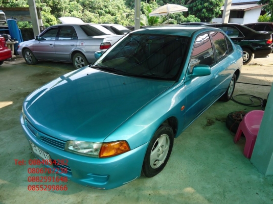 ขาย Mitsubishi lancer ท้ายเบ้นซ์ สีเขียว ติดแก็ส lpg ราคา 108,000 บาท +++++++++