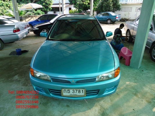ขาย Mitsubishi lancer ท้ายเบ้นซ์ สีเขียว ติดแก็ส lpg ราคา 108,000 บาท +++++++++