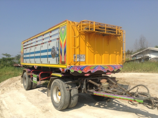 ขายสิบล้อดั้มแม่ลูกHINO FM2Kติดก๊าซNGV6ถังเครื่องเดิมK13Dเกียร์เดิมพร้อมใช้