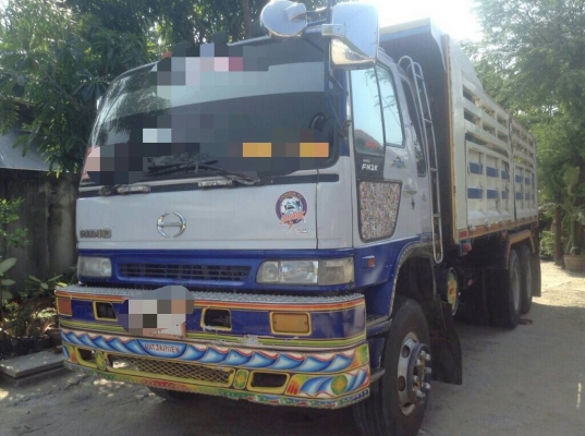 ขายสิบล้อดั้มแม่ลูกHINO FM2Kติดก๊าซNGV6ถังเครื่องเดิมK13Dเกียร์เดิมพร้อมใช้