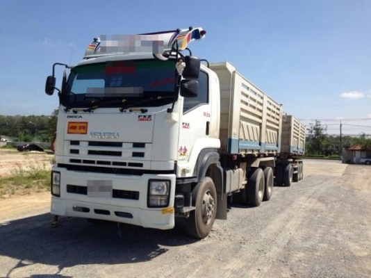 รถอีซูซุ 10 ล้อดั้ม FXZ  360 แรงม้า ปี 55 ( ปลายปี. )   ( ขายแม่ , ลูก )  ( รถวิ่ง 98,xxx กม. )  สนใจติดต่อ  081 - 6079515