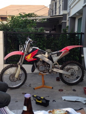 cr125 ปี98-99 เก่าญี่ปุ่น ประกอบใหม่ 45000.- ปิดการขาย