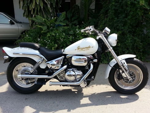 ขาย Desparado 400 เก็บงานใหม่ สีใหม่ขาวมุก ลายตรงรุ่น สวย