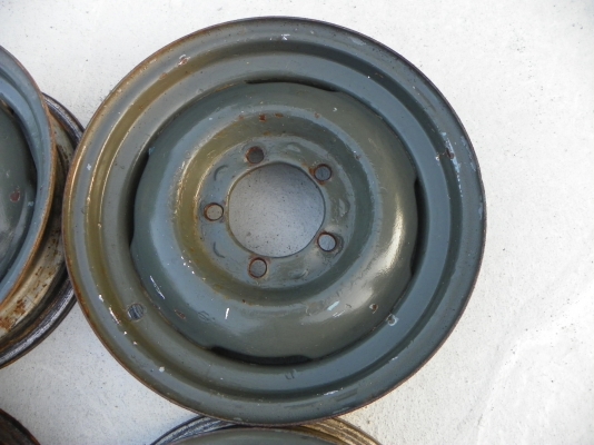 JEEP ขายกระทะเหล็กรถจิ๊บทหารขอบ 16" 5รู 139.7 (กระทะแท้งานเก่า)