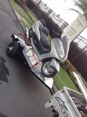 ขาย เทเลอร์ บรรทุกมอไชค์ พื้นมิเนียม ราคาถูก