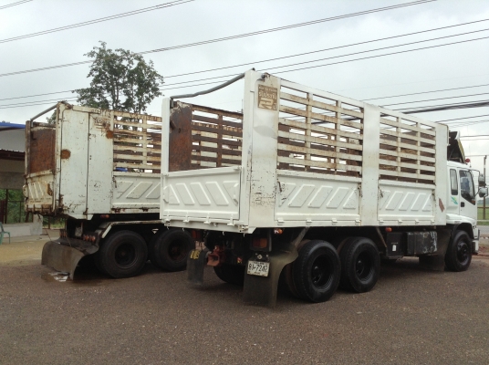 ISUZU DECA ปี 50 สิบล้อ 2 เพลาแม่+ลูก พ่วง.