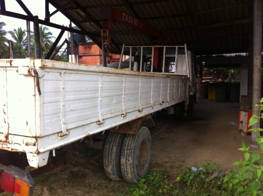 6ล้อFUSO FK417M  185 แรง ติดเครน3ตัน เครื่อง6D16  รถสวย....