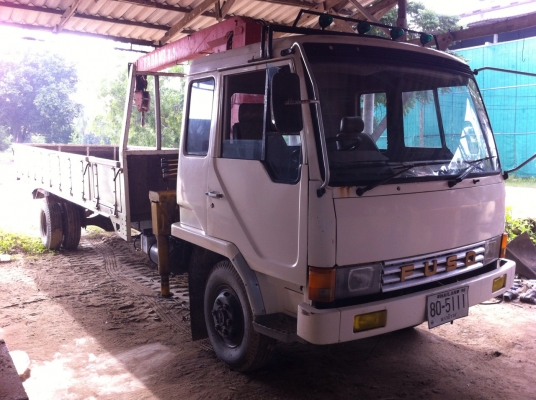 6ล้อFUSO FK417M  185 แรง ติดเครน3ตัน เครื่อง6D16  รถสวย....