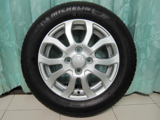 ขายล้อแม็ก Honda BRIO AMAZE พร้อมยางถอดป้ายแดงปี 13 ขอบ 14