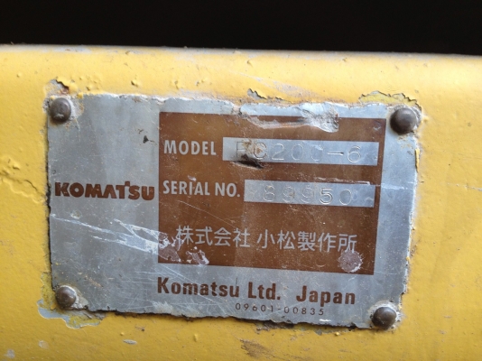 KOMATSU PC200-6 ไฟฟ้าครบ เอกสารอินวอยซ์ KOMATSU PC200-6 ไฟฟ้าครบ เอกสารอินวอยซ์