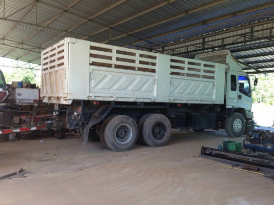 10ล้อดั้มแม่ลูก ISUZU DECA 270 ปี49ดั้มสามมิตร แม่ลูก