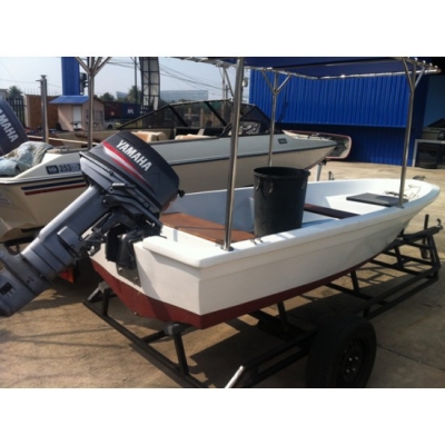 ขายเรือตกปลาไฟเบอร์กลาส 13ฟุต+เครื่อง Yamaha CV25 +เทลเลอร์ ขายเรือตกปลาไฟเบอร์กลาส 13ฟุต+เครื่อง Yamaha CV25 +เทลเลอร์