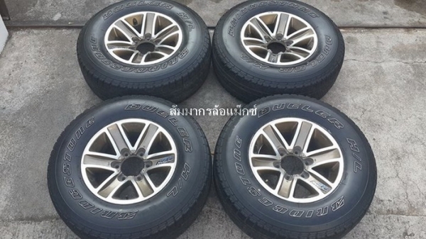 ล้อ15" Yachiyoda 4x4 6รู139 กว้าง7.5 ออฟ15 + ยาง Bridgestone 255/70/15 ปี09